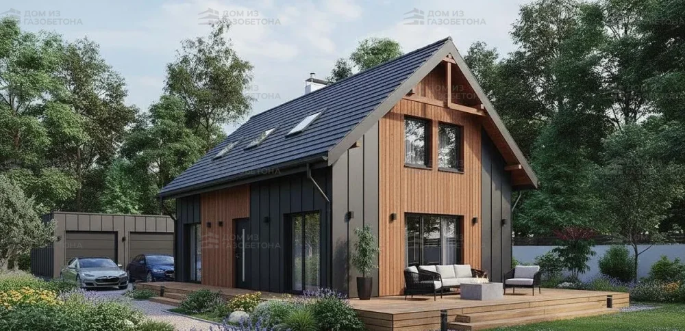 Проект Двухэтажный дом 10 на 11, 125 м2