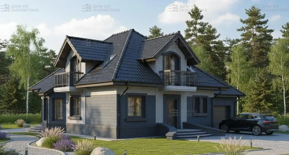 Проект Двухэтажный дом 17 на 12, 210 м2