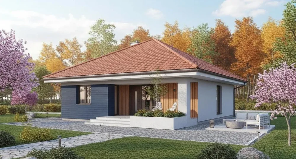 Проект Одноэтажный дом 11 на 14, 92 м2