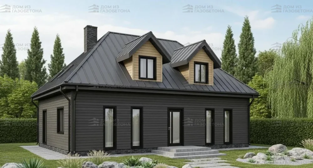 Проект Двухэтажный дом 14 на 15, 251 м2