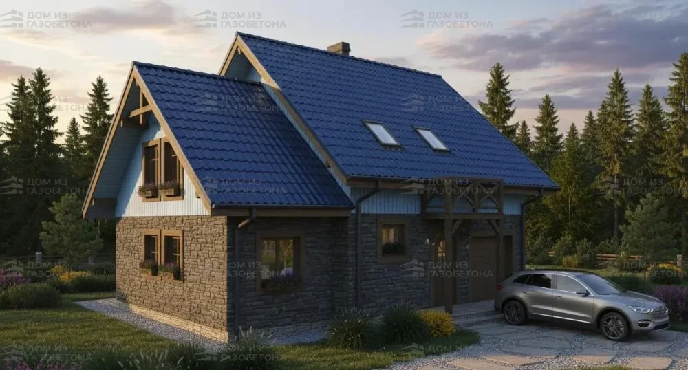 Проект Двухэтажный дом 12 на 9, 161 м2