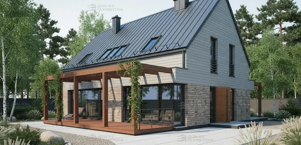 Проект Двухэтажный дом 18 на 13, 201 м2