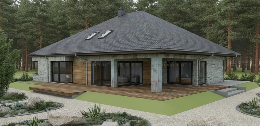 Проект Двухэтажный дом 16 на 24, 367 м2