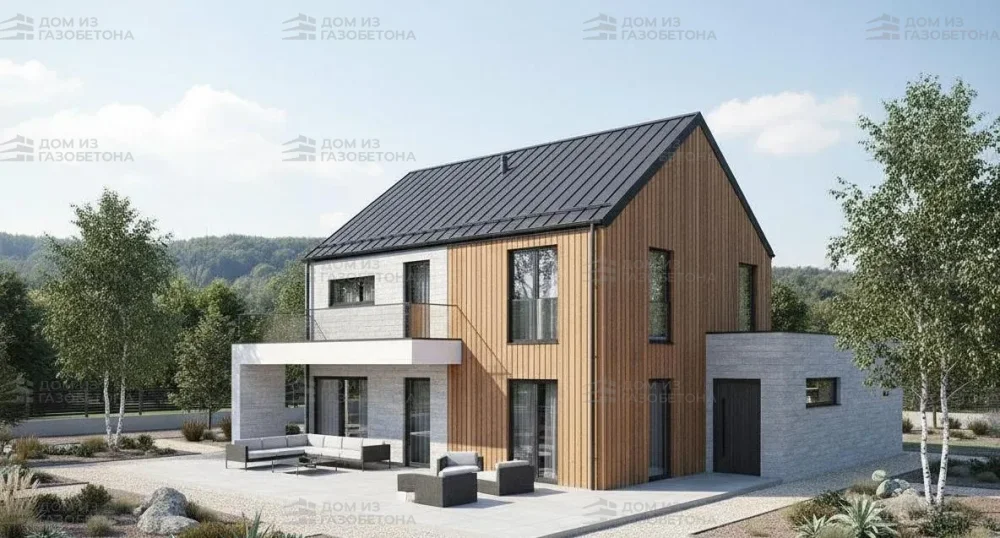 Проект Двухэтажный дом 10 на 20, 237 м2